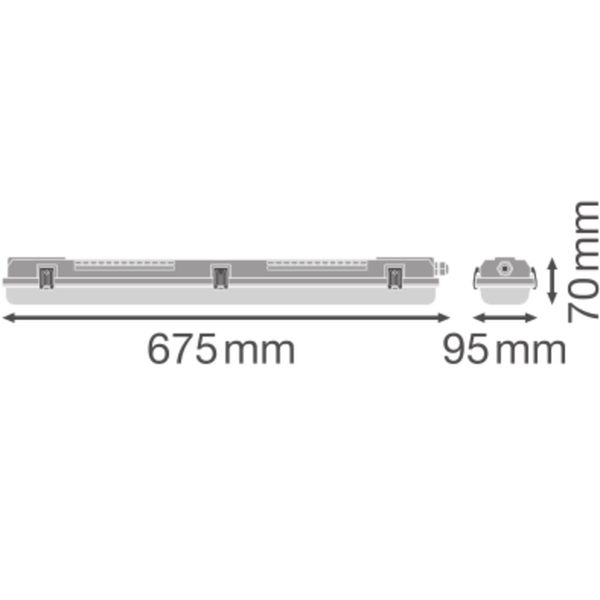 DAMP PROOF HOUSING GEN 3 600 P 2XLAMP IP65 image 16