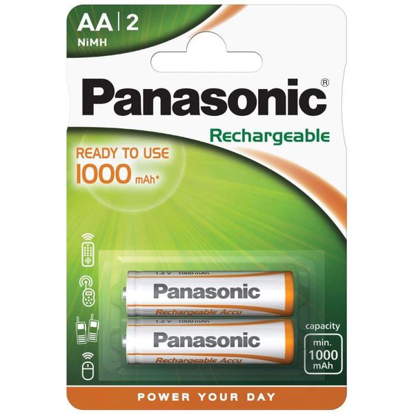 PANASONIC R2U P6P AA1000mAh BL2 DECT (HHR-3LVE) image 1