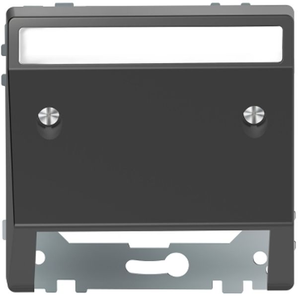 Inclined outlet with labeling field, anthracite, System Design image 2