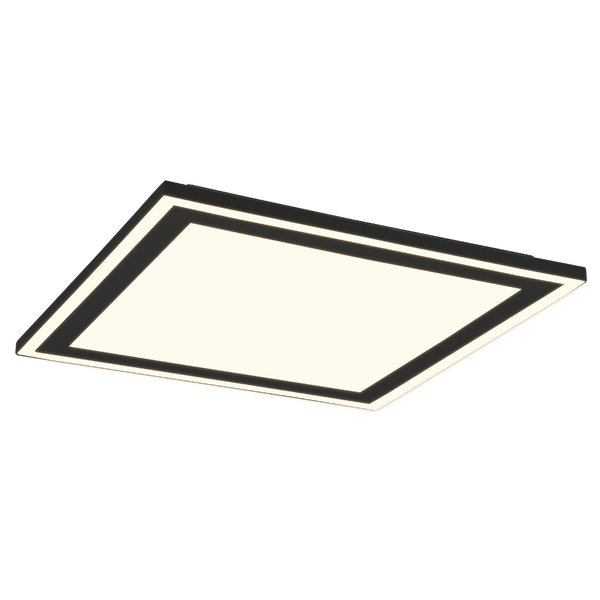 Carus LED ceiling lamp 43x43 cm matt black image 1