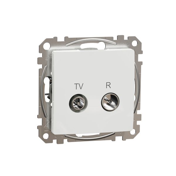 TV/R Socket intermediate 10db, Sedna, White image 4