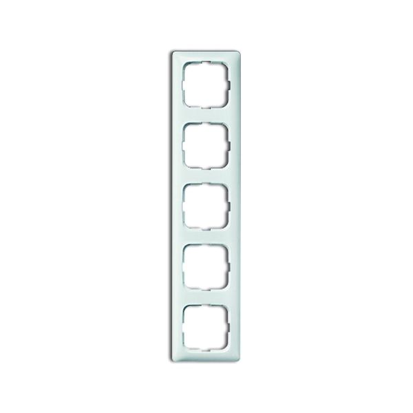 2515-214K-102 Cover Frame 5gang(s) alpine white - Reflex SI Linear image 1