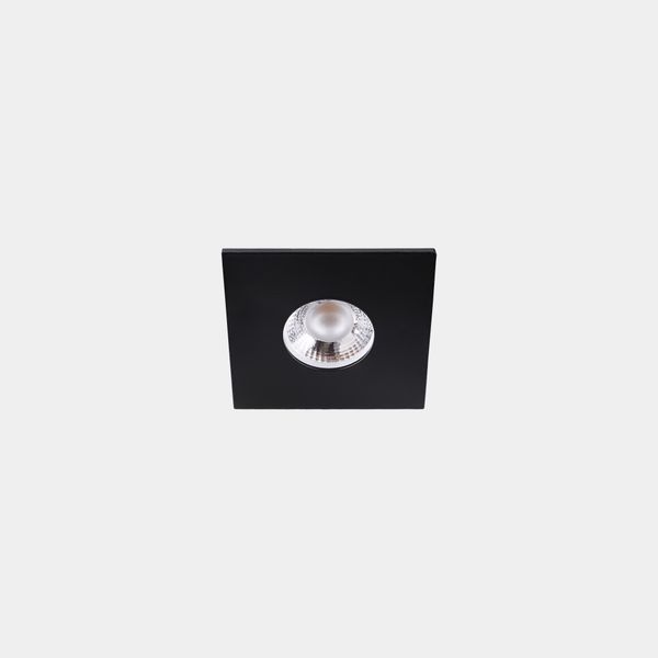 Downlight Play Flat Mini Square Fixed 1.5W LED neutral-white 4000K CRI 80 7.4º Black IP54 117lm image 1