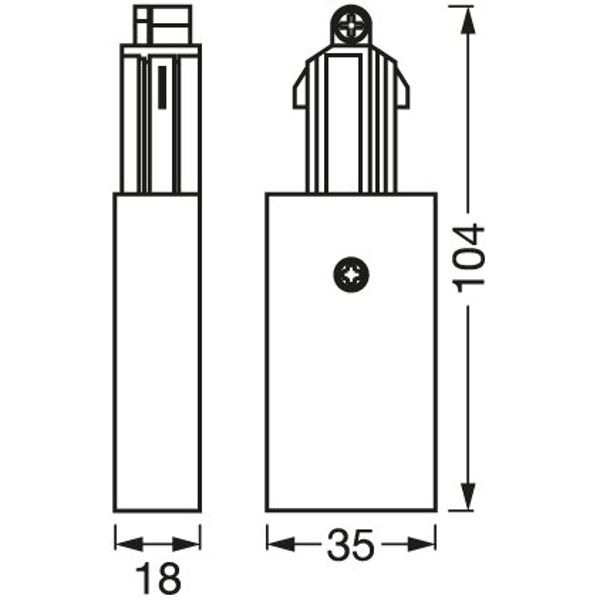 Tracklight accessories SUPPLY CONNECTOR WHITE image 9