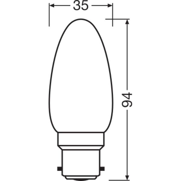 PARATHOM® CLASSIC B DIM 40 5 W/2700 K B22d image 3