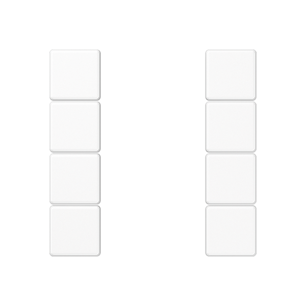 Cover kit 4-gang, complete A504TSAWW image 1