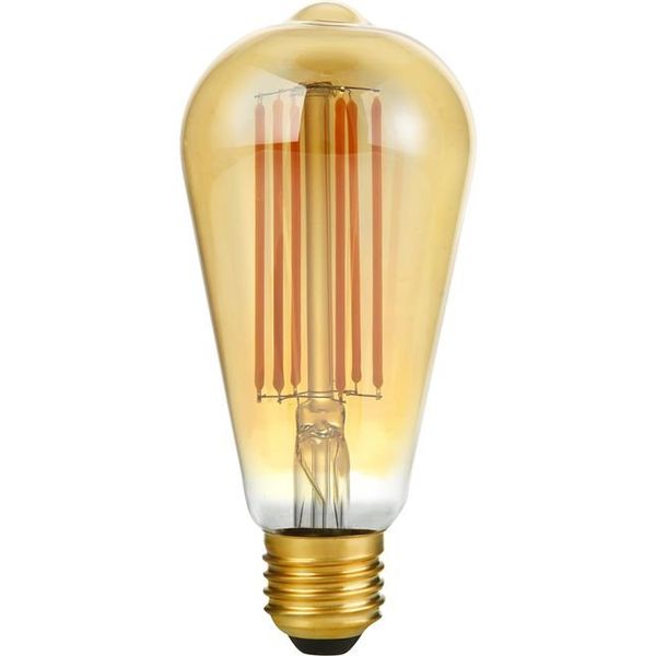 LED E27 Fila Rustika ST64x143 230V 550Lm 6.5W 922 AC Gold Dim image 2