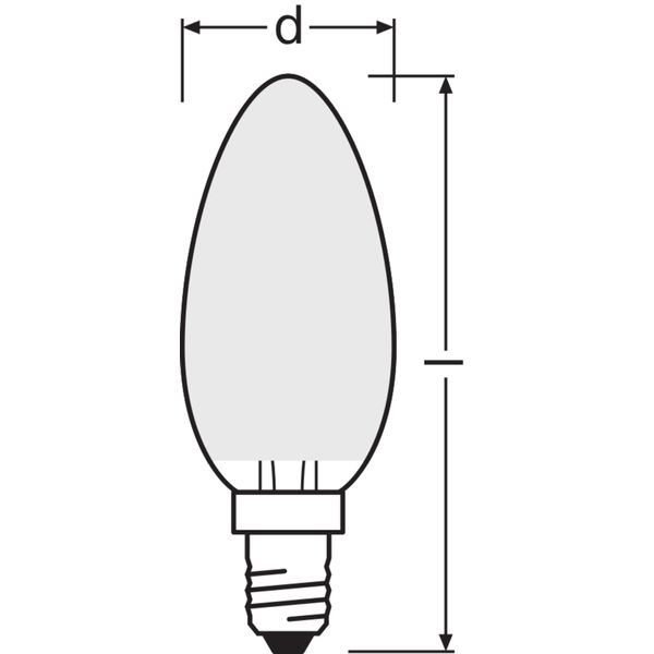 LED Retrofit CLASSIC B DIM 4.8W 827 Frosted E14 image 8