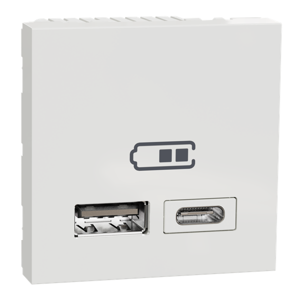 Double USB charger 2.4A type A+C image 3