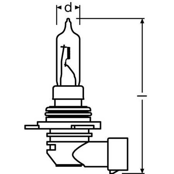 9011 65W 12V PX20D 10X10X1         OSRAM image 2