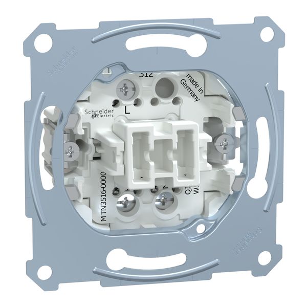 Two-way switch insert 1 pole, flush-mounted, 16 AX, AC 250 V, screw terminals image 2