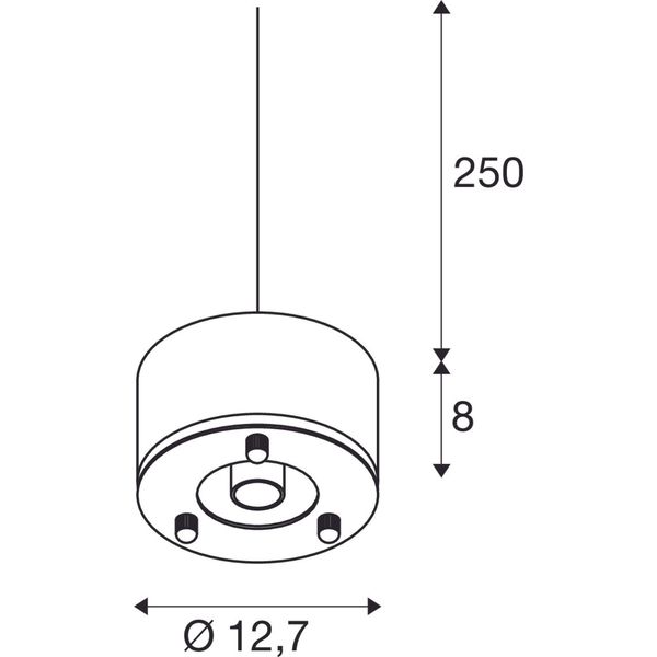 PARA DOME E27, pendant lamp black image 2