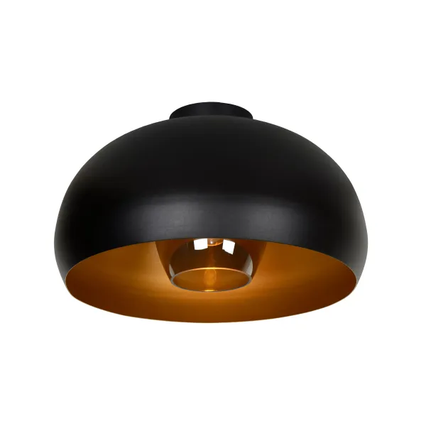 Lucide SHARAN - Flush ceiling light - Ø 38 cm - 1xE27 - Black image 1