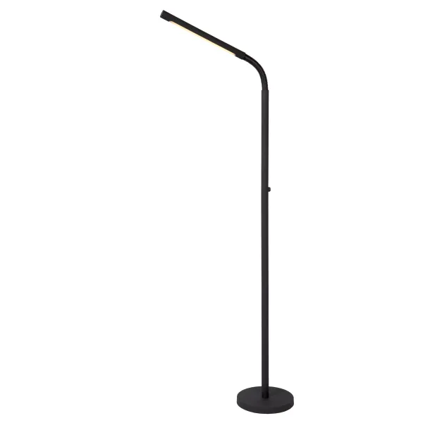 Lucide GILLY - Floor reading lamp - LED Dim. - 3 StepDim - Black image 1