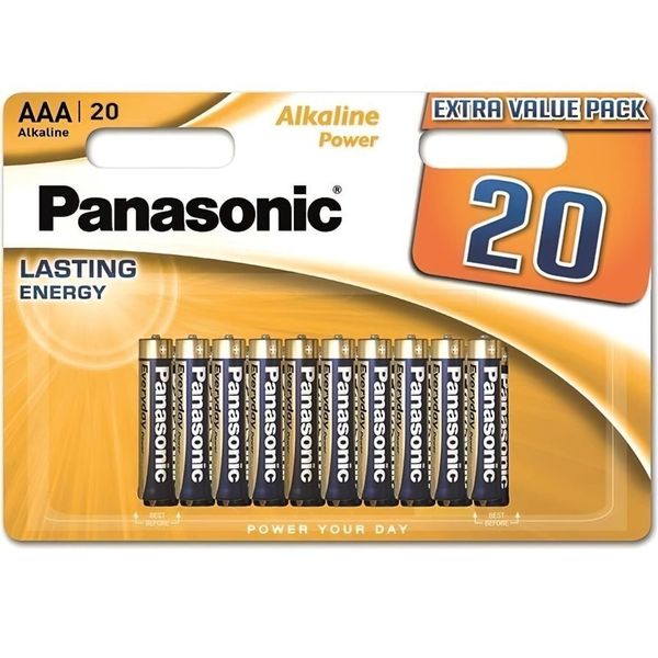 PANASONIC Alkaline Power LR03 AAA BL20 image 1