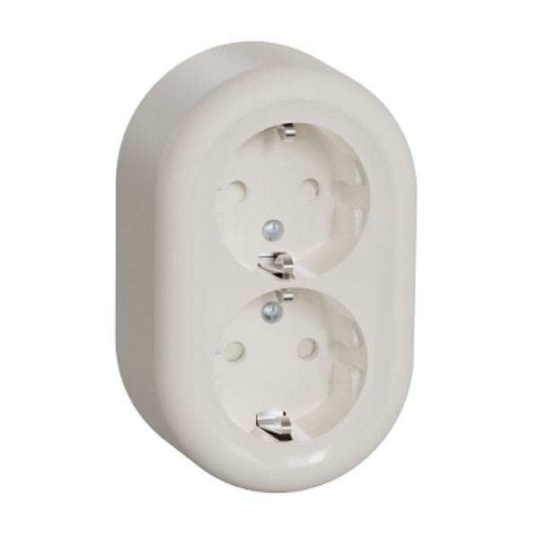 Renova Surf DSO Earth Screwless White Socket image 2