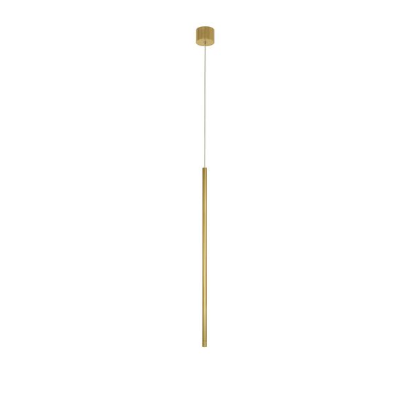 Brass Gold Aluminium   LED 5 Watt 230 Volt  195Lm 3000K IP20  D: 1.5 H1: 60 H2: 200 cm Adjustable Height image 1