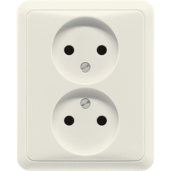 2-gang socket without earth 5010U image 1