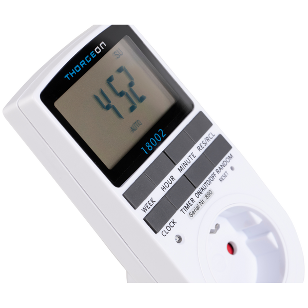 Digital Timer Socket 24/7h 16A 3680W THORGEON image 3