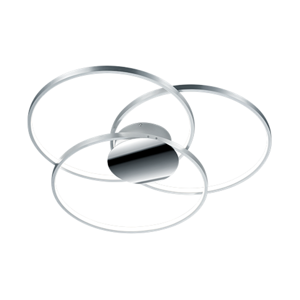 Sedona LED ceiling lamp brushed aluminium image 1