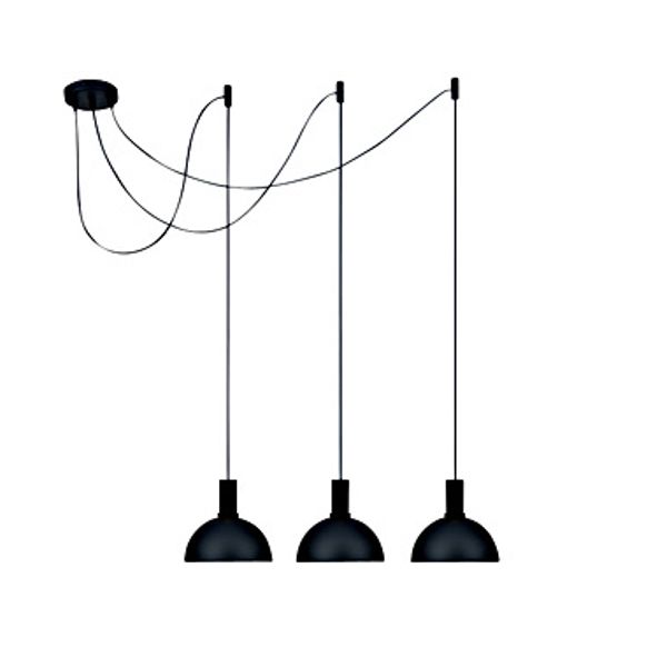 Bela Alto S Pendant luminar 3x10W 100-240V E27 IP20 black image 1