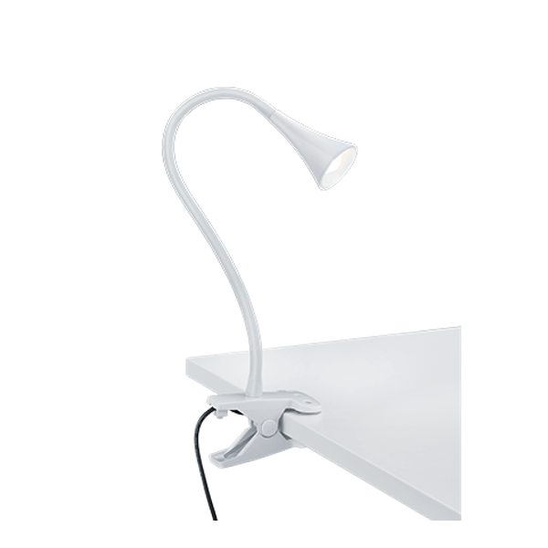 Viper LED table lamp clip white image 1