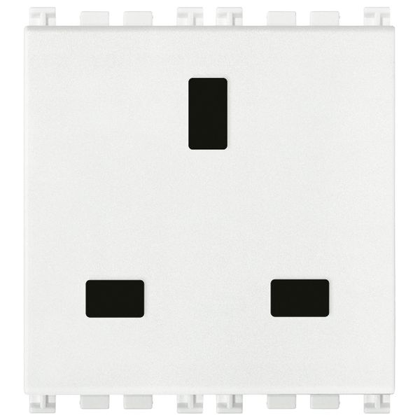 2P+E 13A English SICURY outlet white image 1