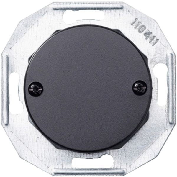 Renova - blind cover plate - black image 2