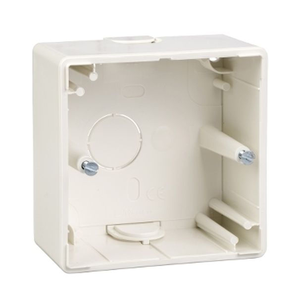 Surface-mounted housing, 1-gang, polar white, M-Smart/Artec image 2