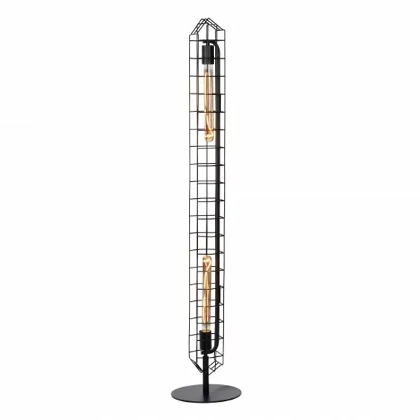 LATTICE Floorlamp E27/40W Black image 1