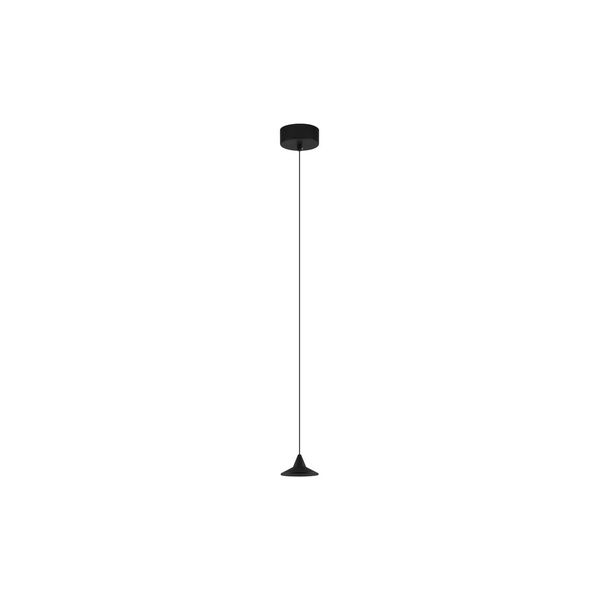 Triac Dimmable Black Aluminium  LED 6 Watt 220-240 Volt  355Lm 3000K IP20  D: 9.2 H: 150 cm Adjustable Height image 1