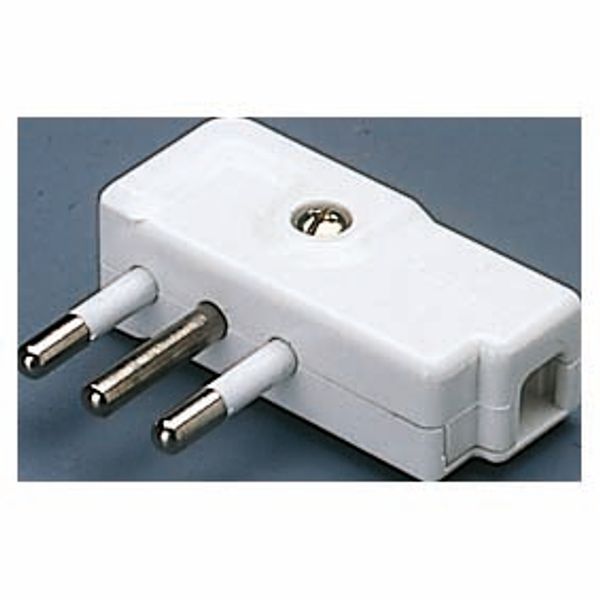 PORTABLE PLUG - 90° - ITALIAN STANDARD - 2P+E 10A 250V ac - TYPE SPA11 - SLATE image 2