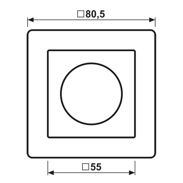 Centre plate f. dimmer AS1540 image 4