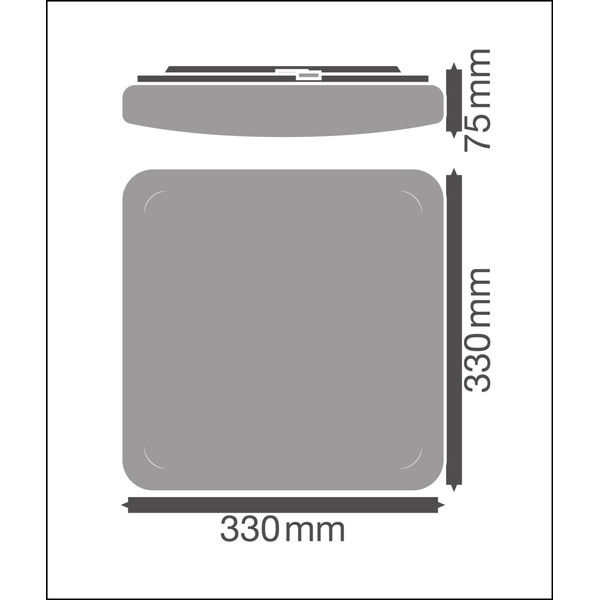 SURFACE SQUARE 330 3CCT SENSOR 24W 3CCT IP44 image 16