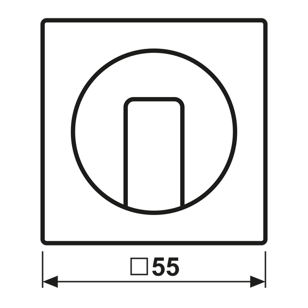 Centre plate with knob for rotary switch A1541CH image 5