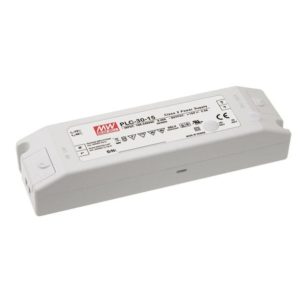 MeanWell PLC-30 SNT PFC 30W 24V/1,25A CV+CC image 1