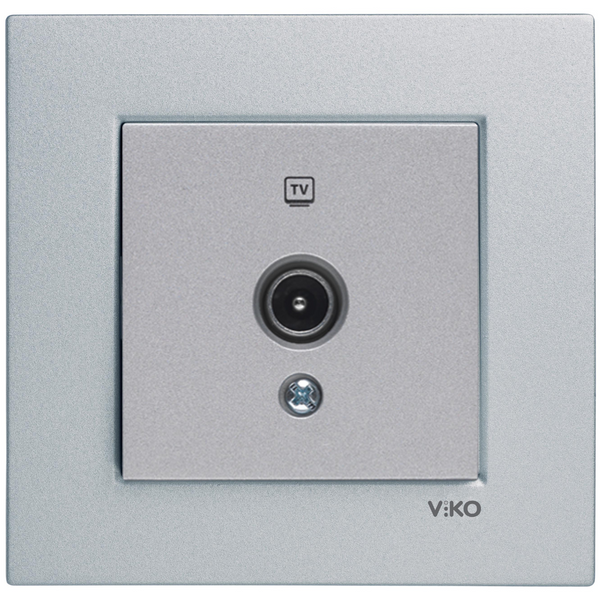 Novella Silver TV Socket Transitive (8-12-dB) image 1