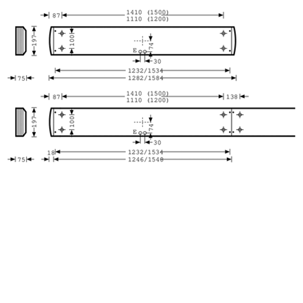 Surface-mounted luminaire Atirion Reflector White ET 40W 4900lm asymmetric Wide (AW) IK02 3 SDCM image 2