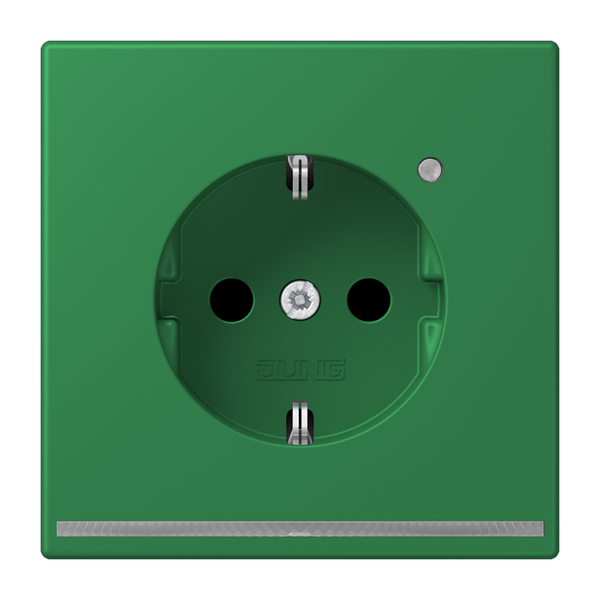 SCHUKO socket with LED pilot light LC320 LC1520-OLNW219 image 1