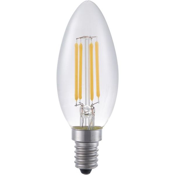 LED E14 Fila Candle C35x97 230V 320Lm 4W 822 AC Clear Dim image 1