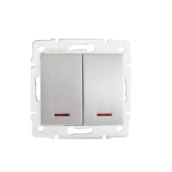 LOGI 02-1023-143 sr Double Control Switch Iluminated LOGI image 1