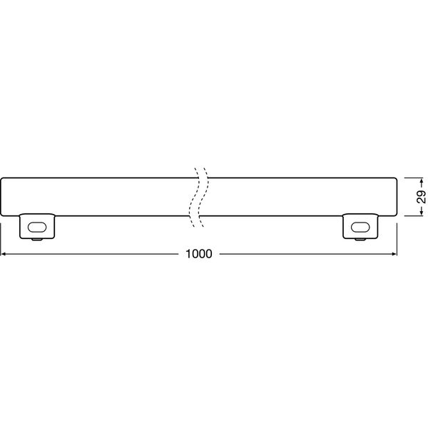 LEDinestra® DIM 9.9W 827 Frosted S14s image 5