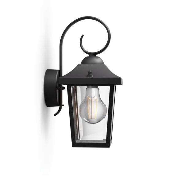 Buzzard wall lantern black 1x60W 230V image 1