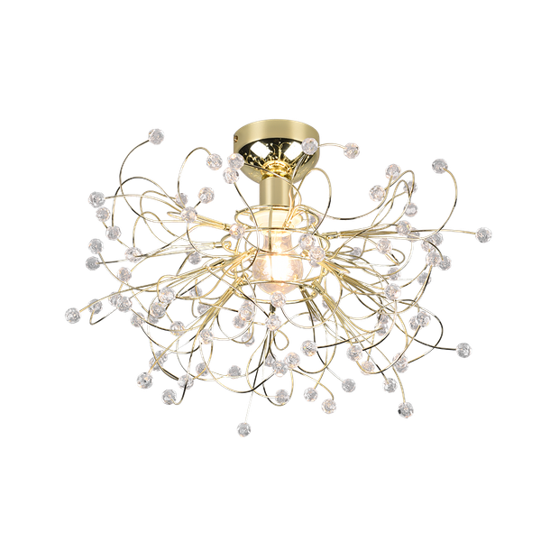 Gloria ceiling lamp 52 cm E27 polished brass image 1