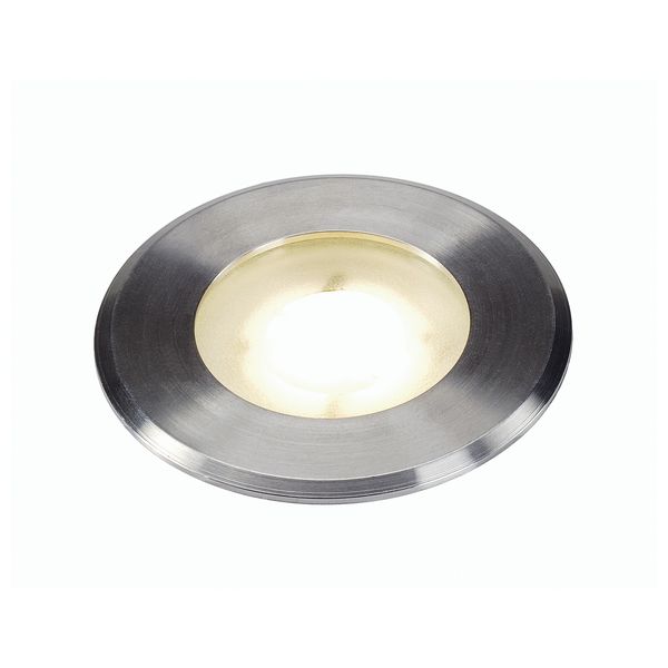 DASAR FLAT LED, 3,5W, 3000K, round, stainless steel image 1