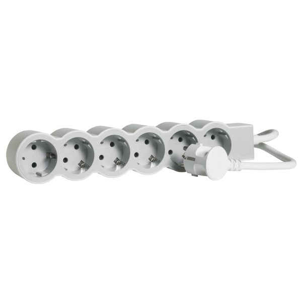 MOES STD SCH  6X2P+E 3M WHITE/GREY image 5