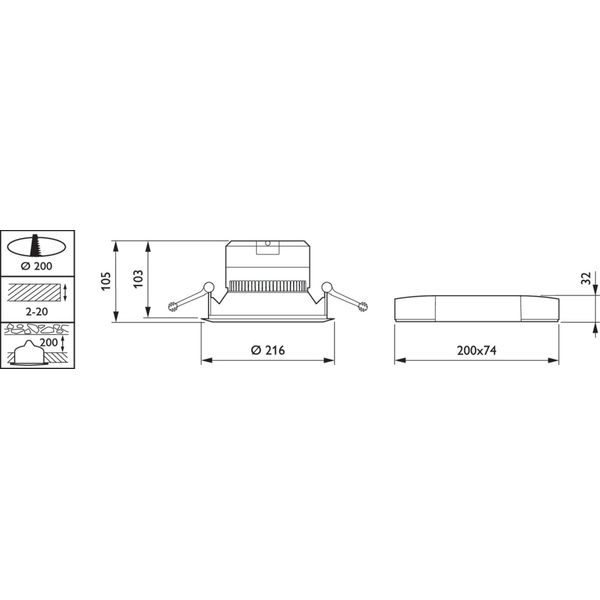 DN140B LED20S/840 PSD-E WR ELB3 image 3