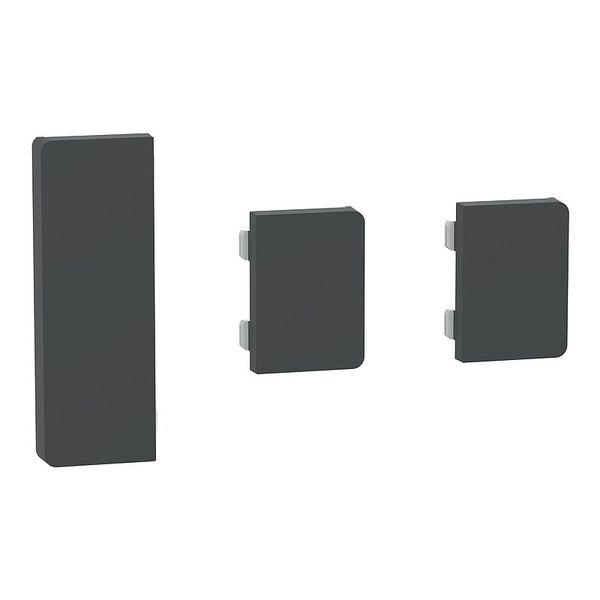 Push button sensor Flex, KNX, system design, 3-fold, rocker, anthracite image 1