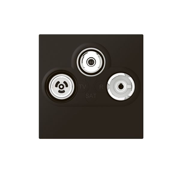 TV/R/SAT SOCKET MAT BLACK image 2