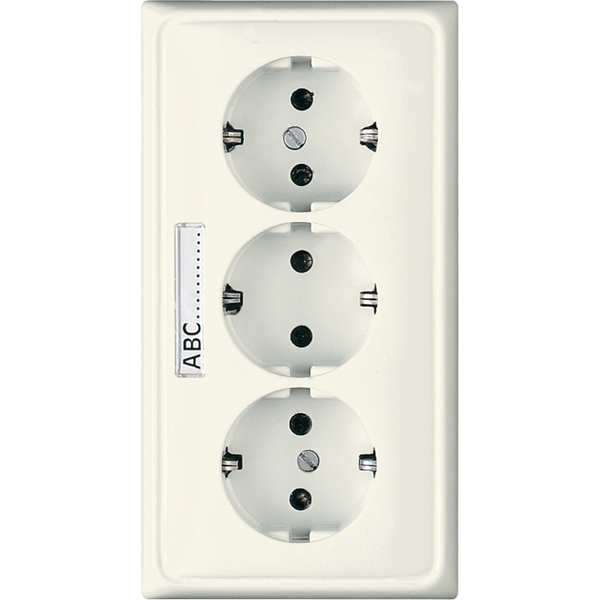 3 gang Schuko socket CD523NA image 1